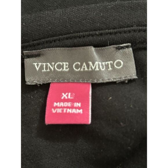 Vince Camuto Womens Size XL Black Flutter Sleeve Shirt Blouse Top - Picture 3 of 4